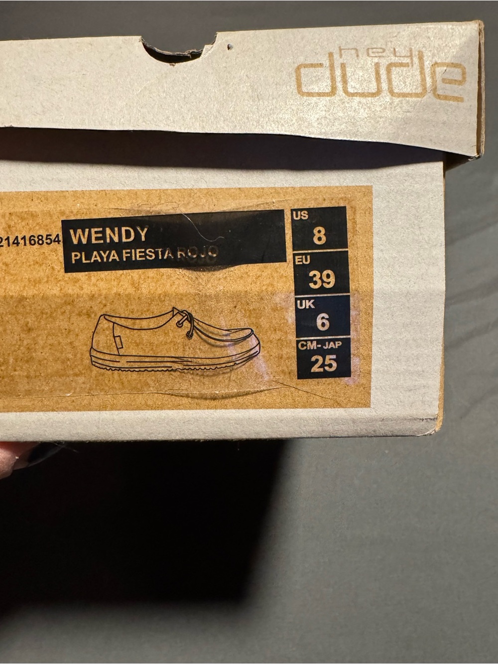 Hey Dude Wendy Slip-On Shoes - Multicolor Pink & Orange Accent